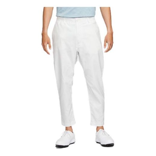 Men's Nike DRI-FIT Solid Color Quick Dry Elastic Golf Casual Sports Pants/Trousers/Joggers White DH1287-121