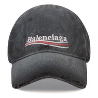 Balenciaga Political Campaign Destroyed Cap 'Black' 661884410B21077