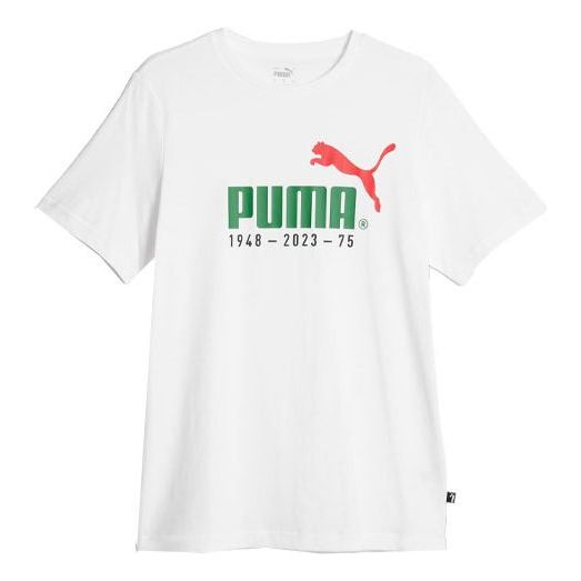 PUMA No. 1 Logo Celebration Tee 'White' 676020-02