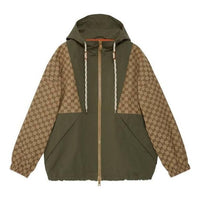 Gucci GG Cotton Canvas Zip Jacket 'Camel Ebony' 742813-Z8BIW-2190