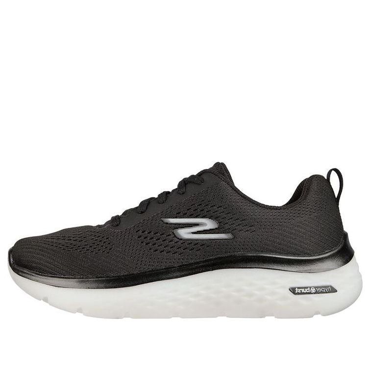 (WMNS) Skechers Go Walk Hyper Burst Low-Top Black/White 124578-BKW