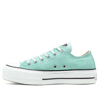 (WMNS) Converse Seasonal Color Platform Chuck Taylor All Star Thick Sole Peppermint Green Sneakers 'Green White' 566758C