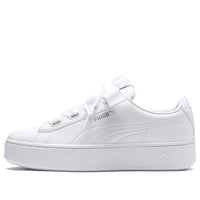 (WMNS) PUMA Vikky Stacked Ribbon Core White Board Shoes 369112-02