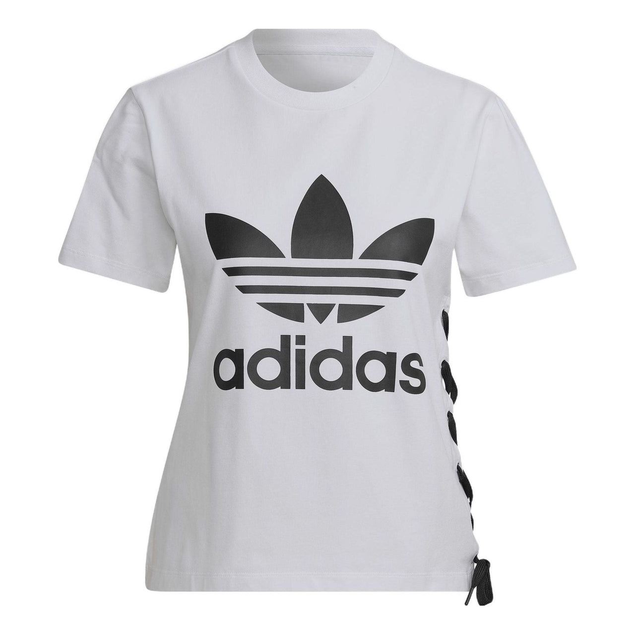 (WMNS) adidas Always Original Trefoil T-Shirt Asia Sizing 'White Black' HS2598
