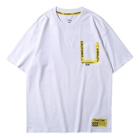 Li-Ning x Disney Crossover Short Sleeve Loose Couple Style White AHSP069-1