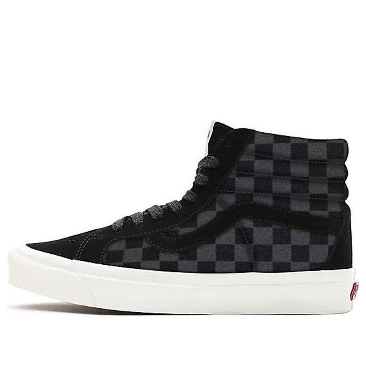 Vans Customs Checkerboard Sk8-hi Black/Gray VN0A3CST044