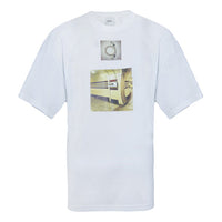 Men's Burberry Printing Loose Short Sleeve White 80163731