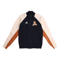 adidas Athleisure Casual Sports Woven baseball uniform Jacket Navy Blue DX8408