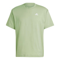 adidas Solid Color Logo Alphabet Printing Sports Short Sleeve Olive Green HS3508