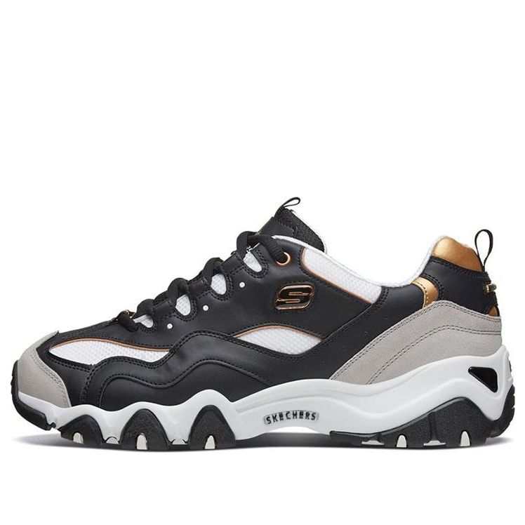 Skechers D'Lites 2.0 Low-Top Running Shoes Black/Gold 666106-BKGD
