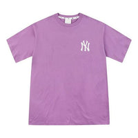 MLB New York Yankees NY Short Sleeve Unisex Purple 31TSTC931-50V