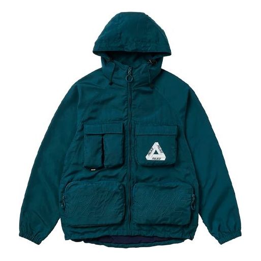 PALACE Pal Is Ace Jacket Logo Multiple Pockets hooded Zipper Unisex Green P20JK027