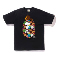 BAPE Milo All Plush Doll Milo on Ape Black Tee BAPE-SS18-025