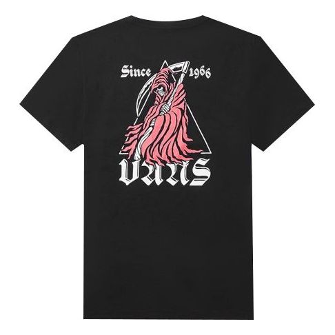 Men's Vans Anime Printing Short Sleeve Black VN0A4MM2BLK