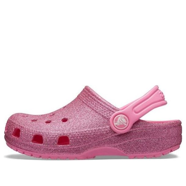 (GS) Crocs Crocband Classic Glitter Clogs 'Pink' 205441-669