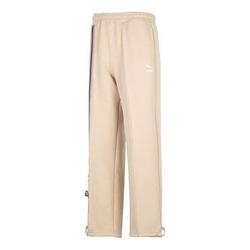 PUMA Team Badge Straight-leg Pants 'Beige' 677376-67