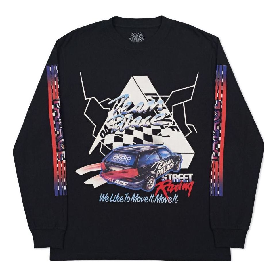 Palace Graphic Long Sleeve Shirt 'Black' P11JS117