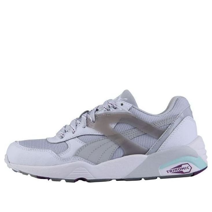 (WMNS) PUMA R698 Trinomic Running Shoes Grey/White 359013-01