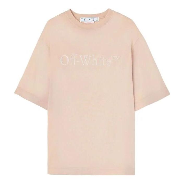 Off-White SS22 Round Neck Short Sleeve Pullover 'Pink' OMAA119S22JER0016262