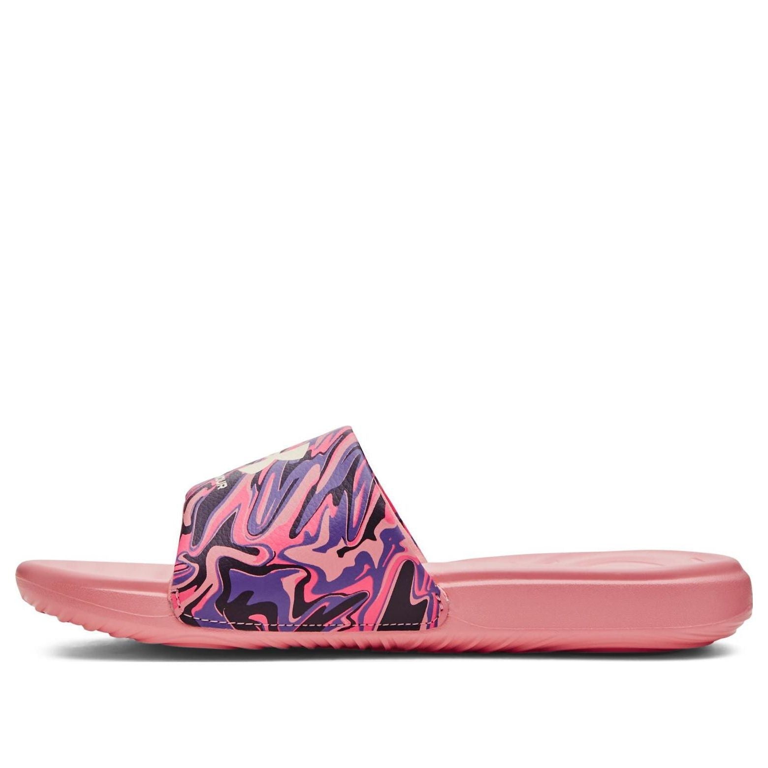 (WMNS) Under Armour Answer Graphic Slides 'Posh Pink Abstract' 3024436-605