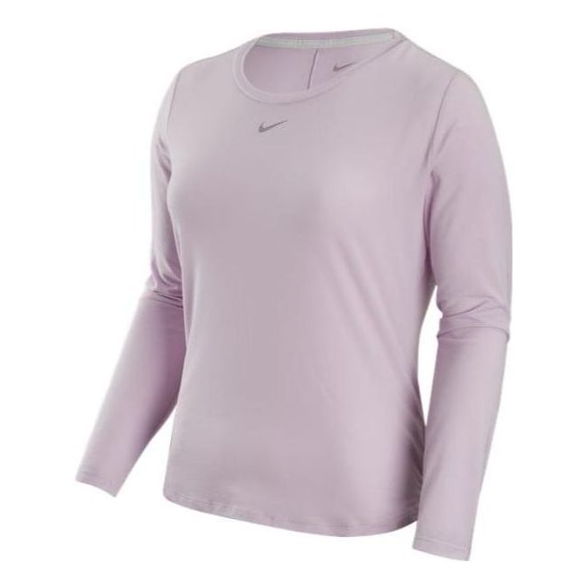 (WMNS) Nike Dri-Fit Long Sleeve T-Shirt 'Purple' FB7669-581