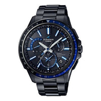 Men's CASIO OCEANUS Series Light Gold GPS Sports Watch Black Blue Mens BlackBlue Analog OCW-G1100B-1A