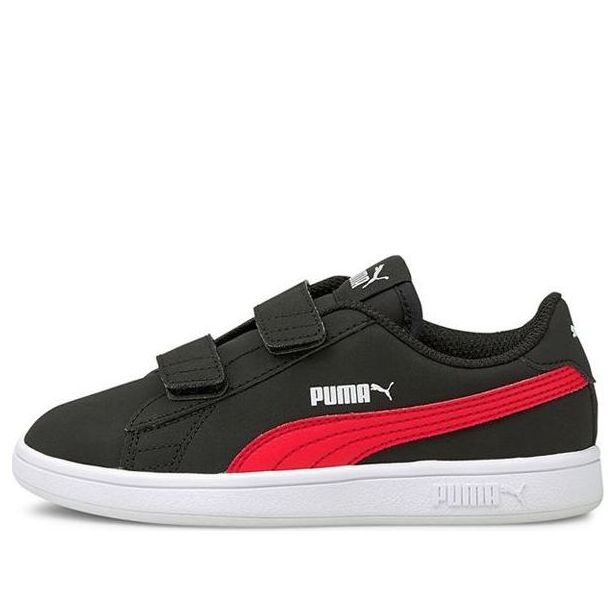 (PS) PUMA Smash V2 Buck V Ps Leisure Shoes Black/Red 365183-26
