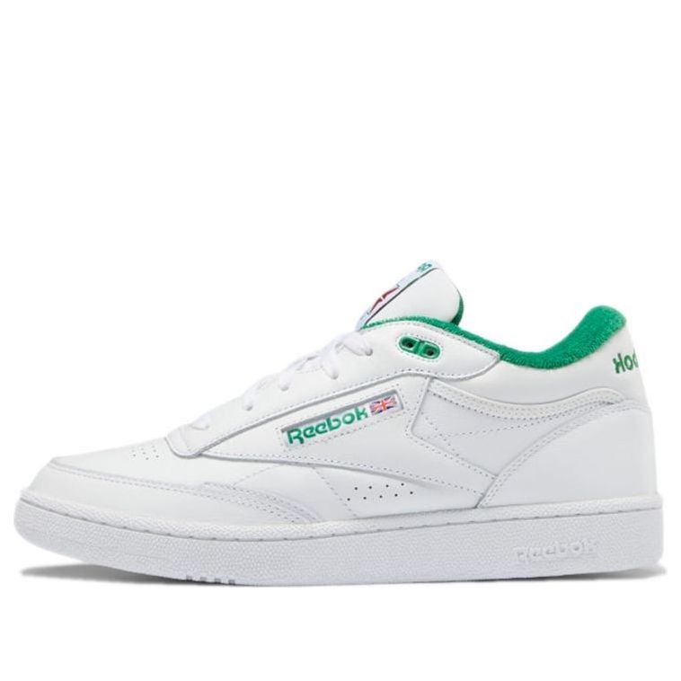 Reebok Club C Mid II Cozy Wear-Resistant Skate Shoes Unisex White GX7281