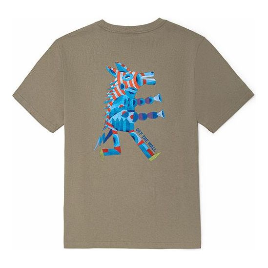Vans x DONALD Back Cartoon Pattern Short Sleeve Couple Style Graybrown VN0A5H4XYEH
