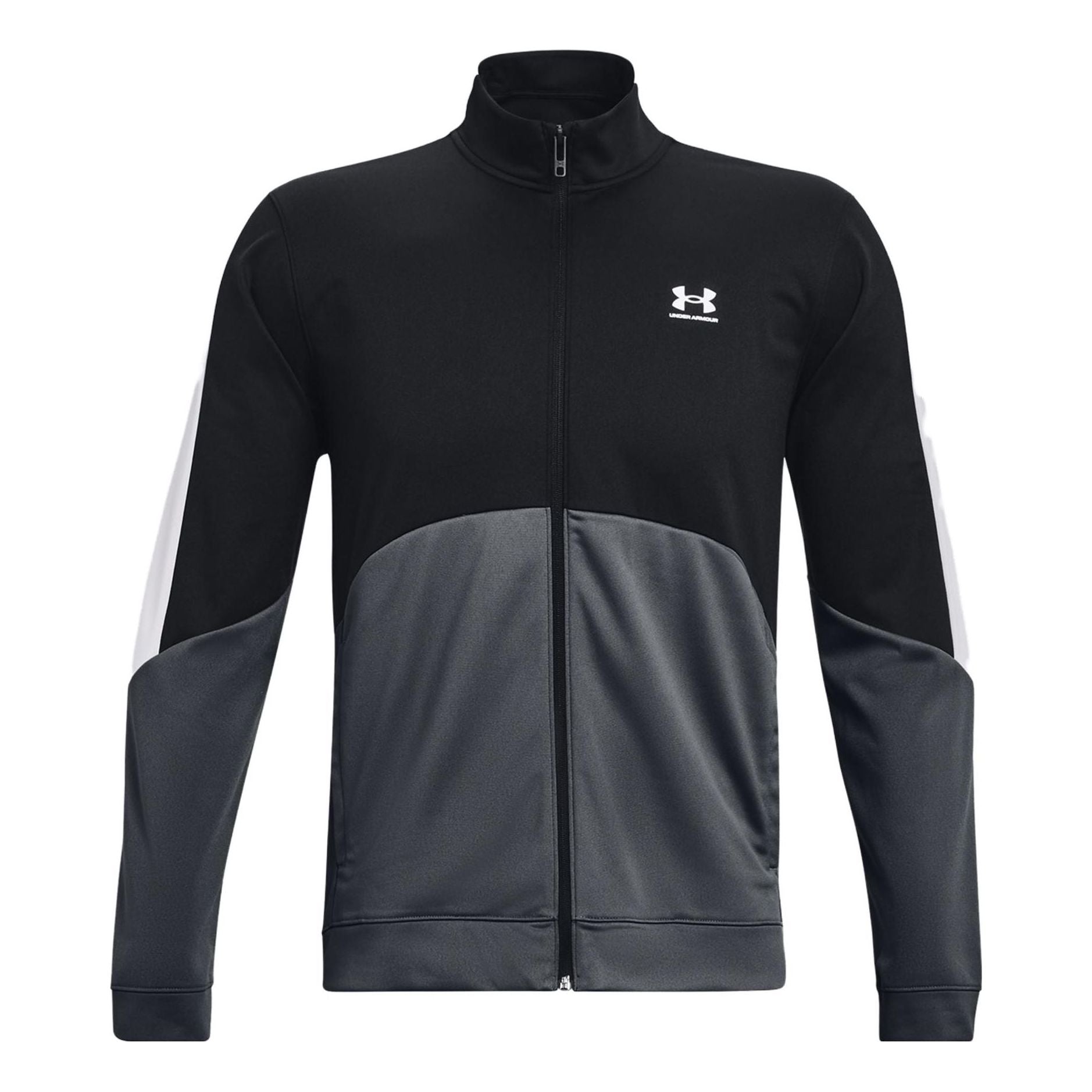 Under Armour Tricot Fashion Training Jacket 'Black Grey' 1373791-001