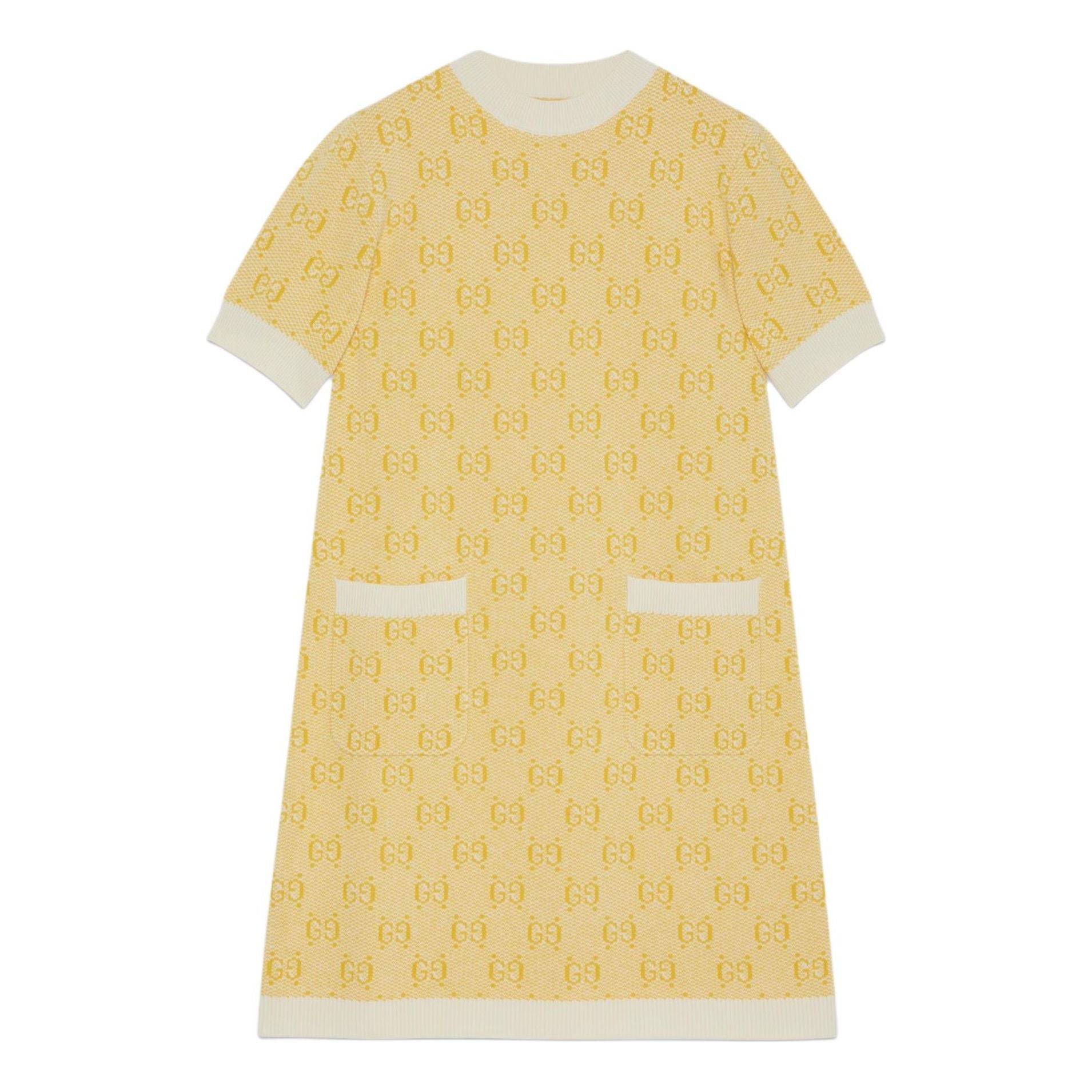 (WMNS) Gucci GG Wool Jacquard Dress 'Yellow' 773633-XKDK5-7218