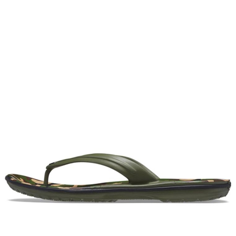 Crocs Crocband Printed Flip Flops 'Green' 205943-30Q