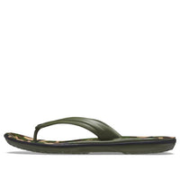 Crocs Crocband Printed Flip Flops 'Green' 205943-30Q