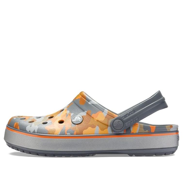 Crocs Crocband Printed Sandals Black Orange Camouflage 'Black Orange' 205834-02Q