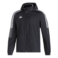 adidas Tiro21 Aw Jkt Football Casual Sports Hooded Jacket Men's Black GH4466