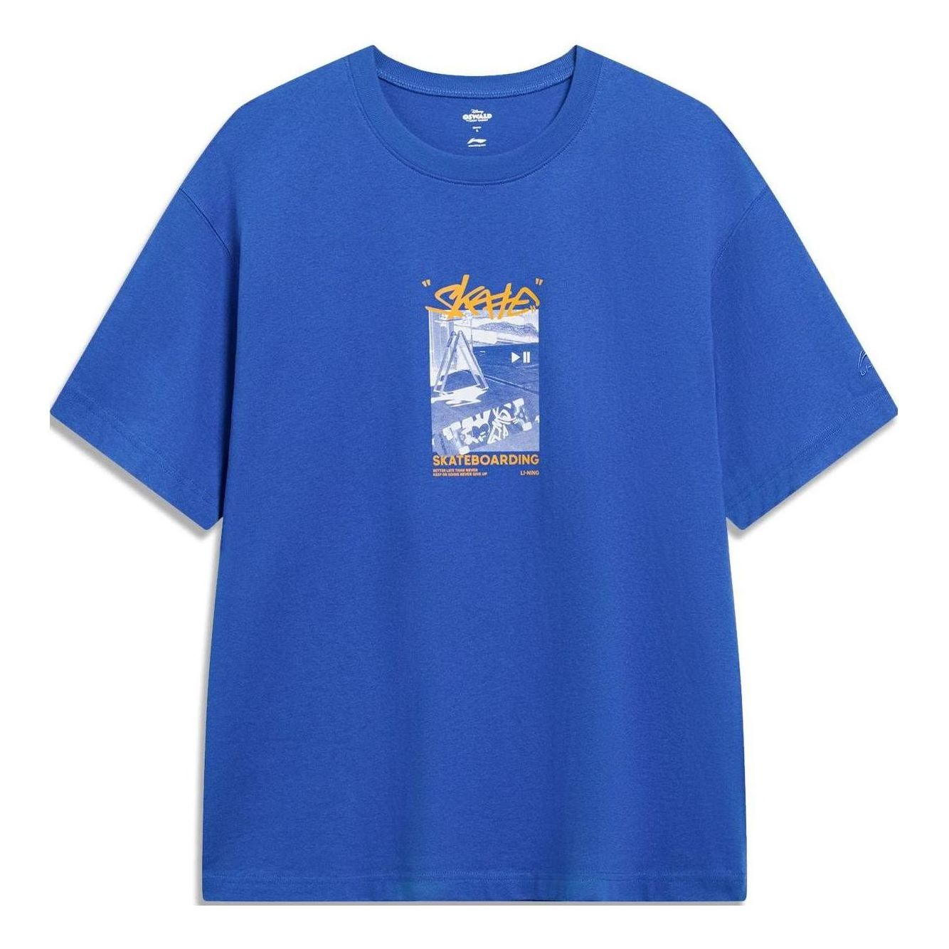 Li-Ning x Disney Oswald Graphic T-shirt 'Blue' AHST309-4