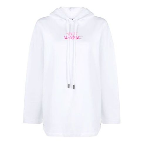 (WMNS) Off-White SS21 Logo Printing Hoodie Version White OWBB040S21JER0020132
