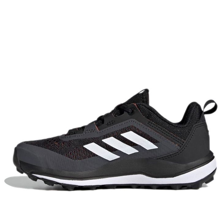 (GS) adidas Terrex Agravic Flow Primegreen Trail Running J 'Black White' FX4101
