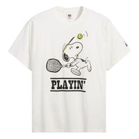 Levis  Peanuts Crossover Round Neck Short Sleeve White 56152-0005