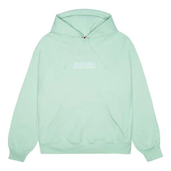 Supreme FW23 Box Logo Hooded Sweatshirt 'Light Green' 166930
