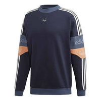 adidas originals Retro Football Round Neck Navy Blue ED7180