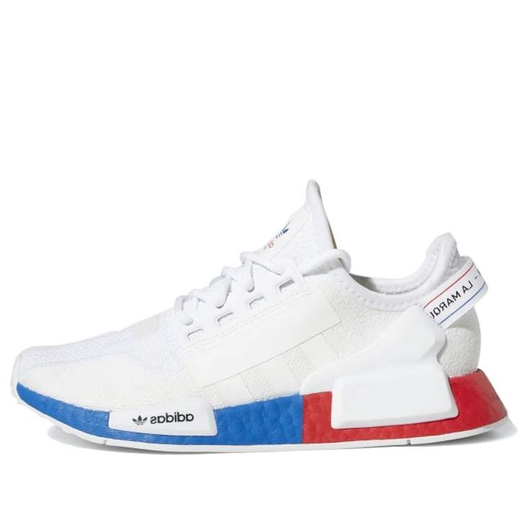 (GS) adidas NMD_R1 V2 J 'White Lush Red Blue' FX4150