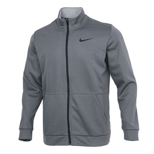 Nike MENS Sports Training Stand Collar Jacket Grey Gray CZ7394-068