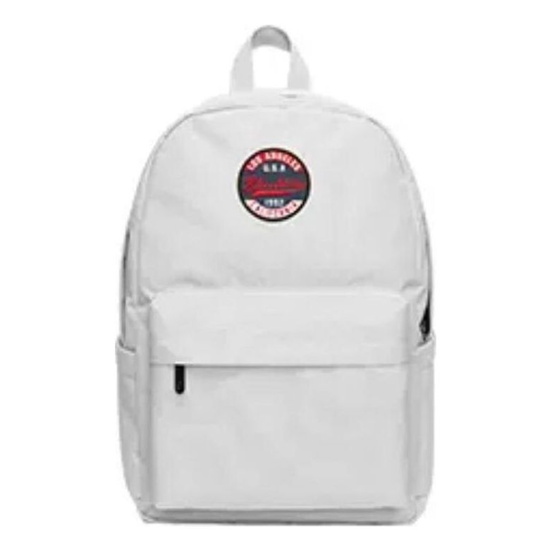 (WMNS) Skechers Casual Large Capacity Backpack 'White Red' L419U033-00MV