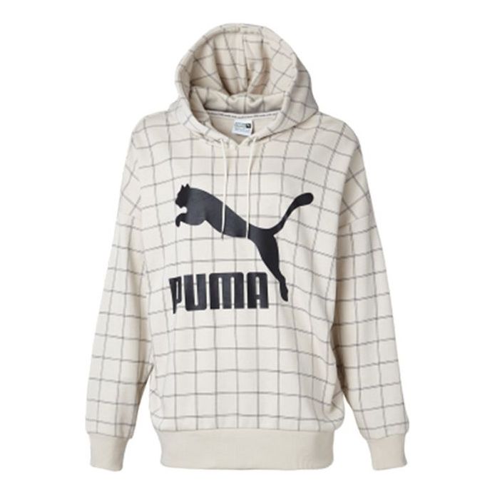 PUMA Breathable hooded Pullover Casual Sports Couple Style Creamy White 578339-02