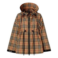 Burberry Check Coat Female Cream-coloured 8032210