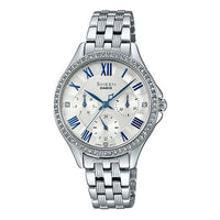 CASIO SHEEN Stainless Steel Strap Quartz Waterproof Silver Analog SHE-3515D-7A