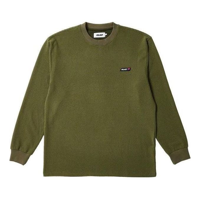 Palace Grid Thermal Longsleeve 'Dark Green Light Green' P25ES052