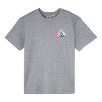 Men's Levis Pattern Printing Round Neck Short Sleeve Gray T-Shirt 85585-0000