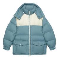 Gucci Nylon Down Jacket With GG Inserts 'Blue Grey' 762558-Z8BNG-1121
